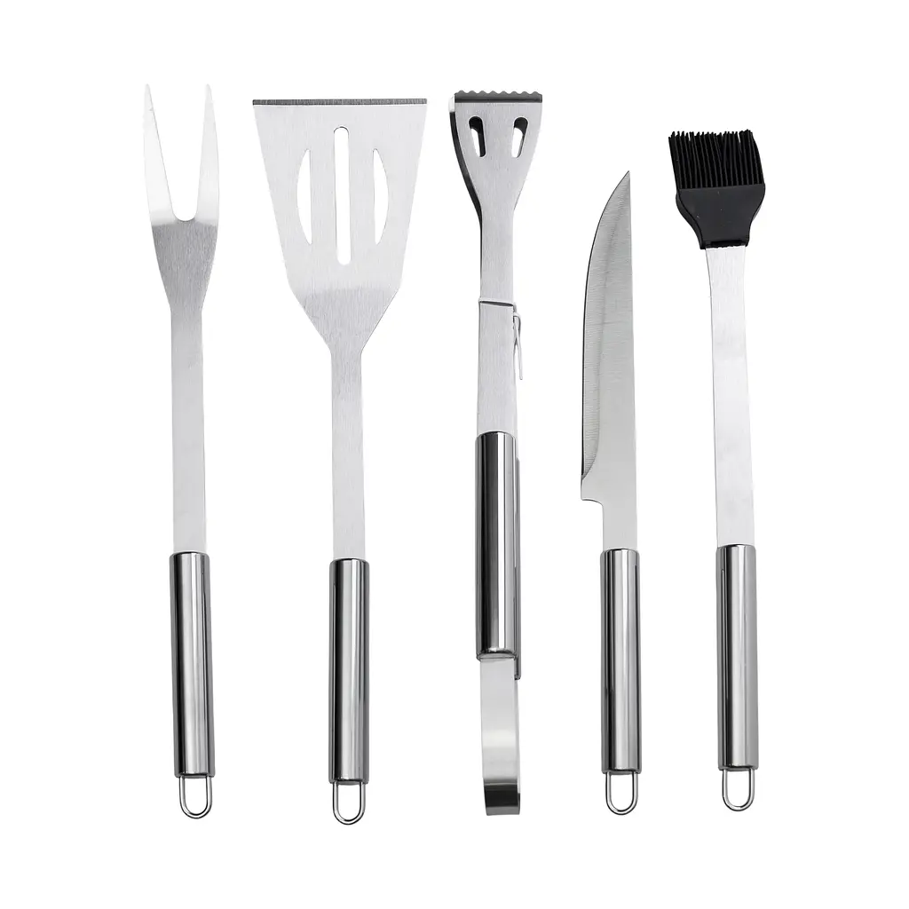 Набір аксесуарів для гриля та барбекю Yiwu HP-20-72 в чохлі, 5 предметів - фото 2