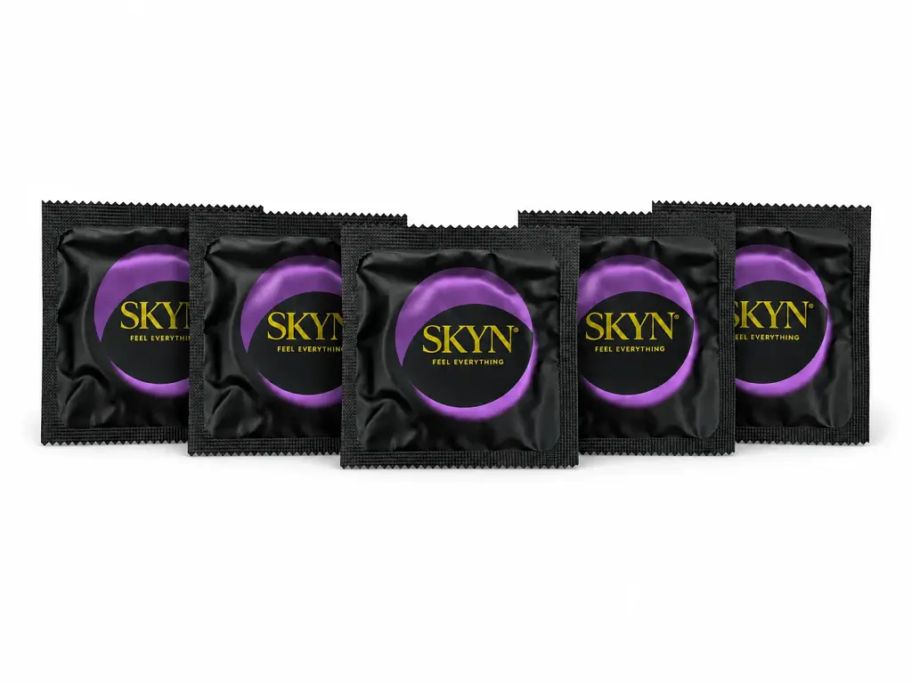 Безлатексний презерватив SKYN Elite 5 шт з матеріалу SKYNFEEL, ультратонкий, гладкий, зі змазкою, 53 мм