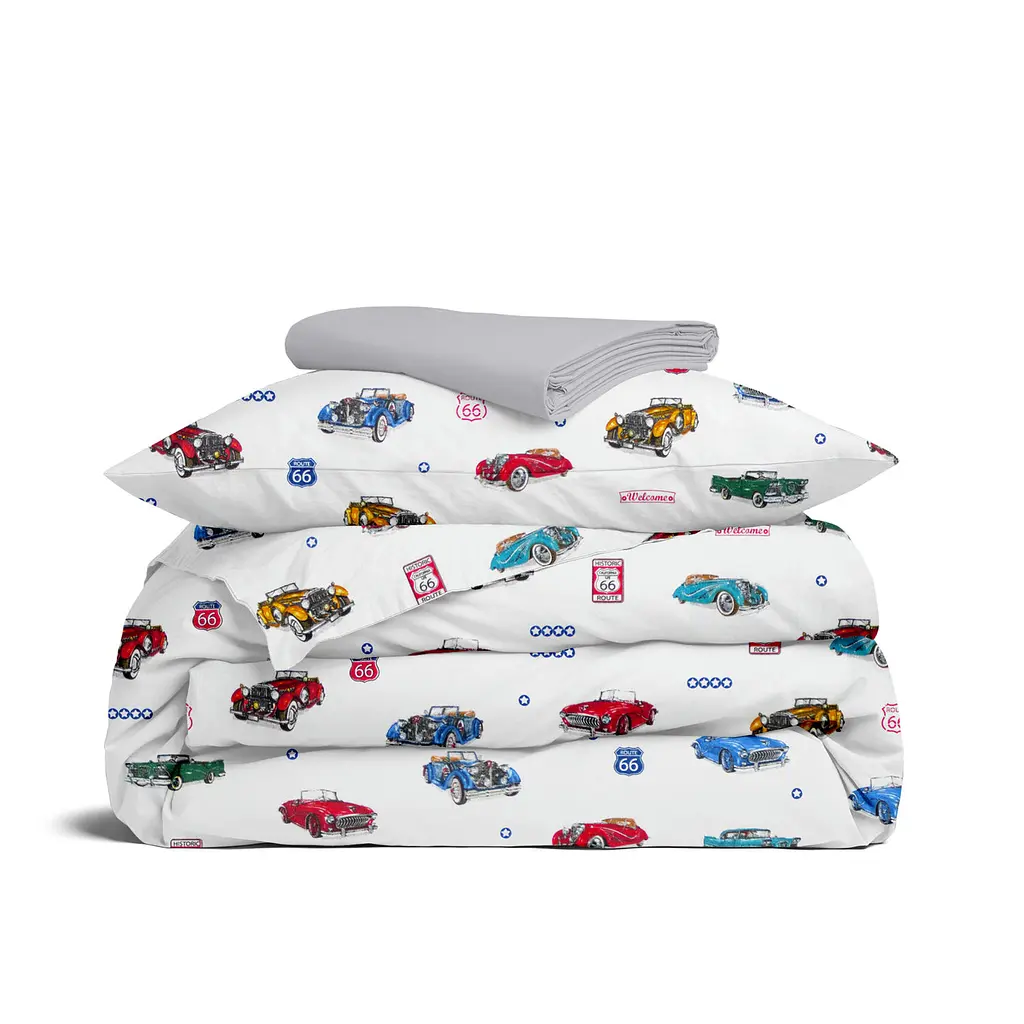 Дитяча постільна білизна в ліжечко RETRO CARS COSAS (4822052251959)