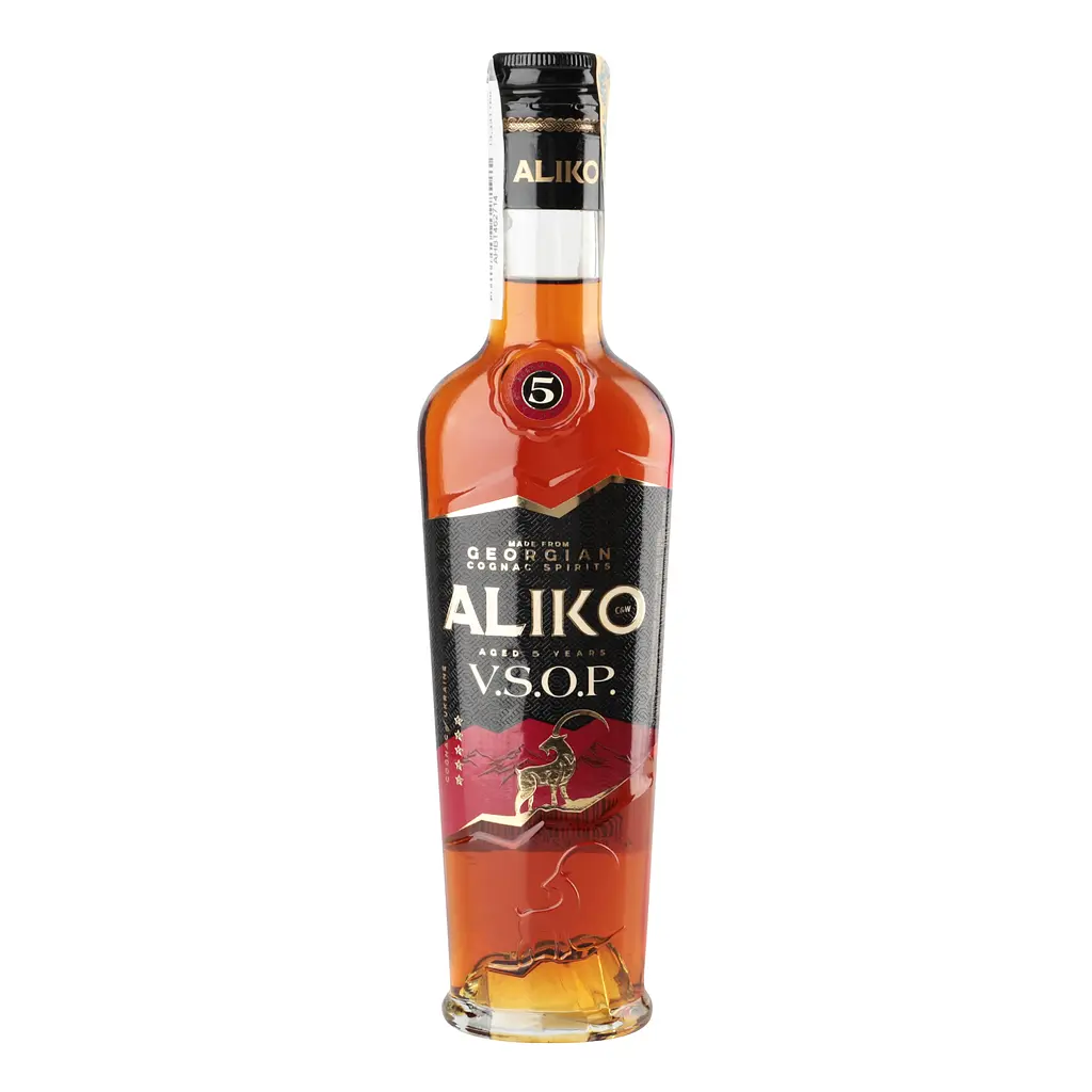 Коньяк України Aliko 5 зірок C&W 40% 0.25 л - фото 2