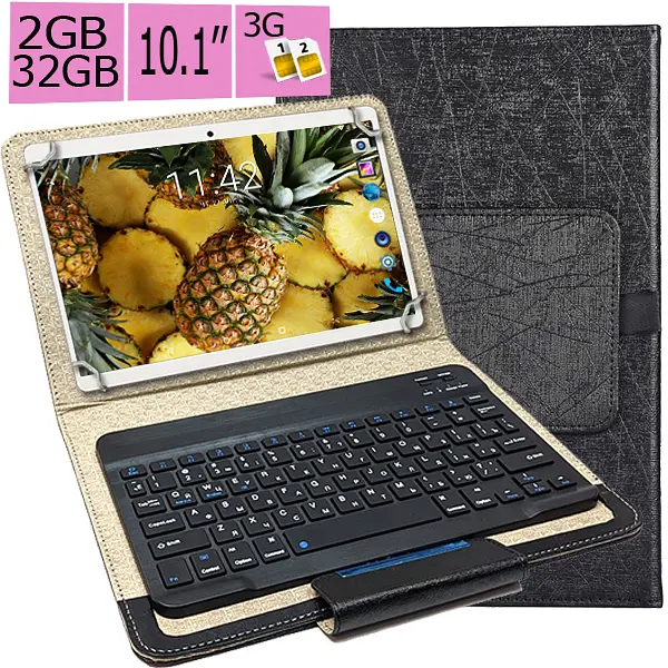 Планшет-телефон Adronix MT232 3G Pink 2/32GB + Чохол із Bluetooth клавіатурою - фото 2