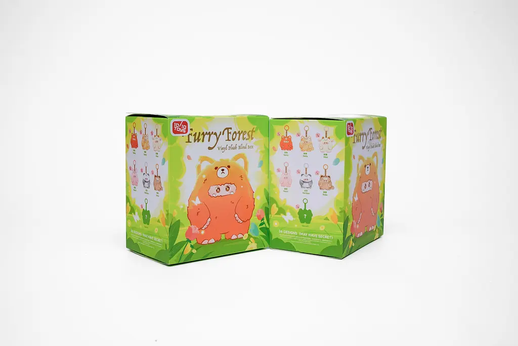 М'яка колекційна іграшка з кільцем GIGGLE MONSTER серія Лісові пухнастики(blind box) V2 10_10 Art.GM9981134 - фото 4