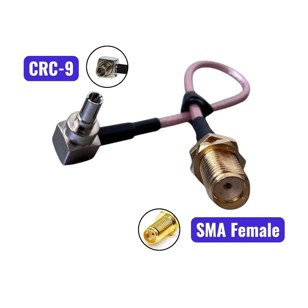 Антенний адаптер (pigtail) SMA Female – CRC-9