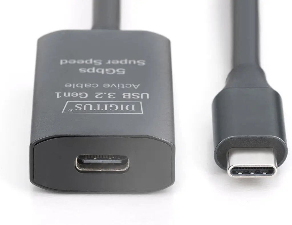Активний високошвидкісний подовжувач USB 3.2 USB Type-C Digitus 5m black - фото 2