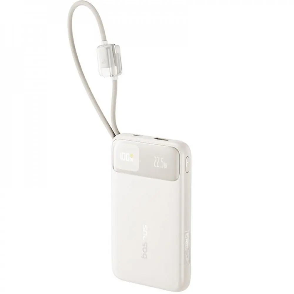 Павербанк Baseus EnerFill FC11 Digital Display Beige 10 000 mAh / 22.5 Вт (E0027R05) - фото 2