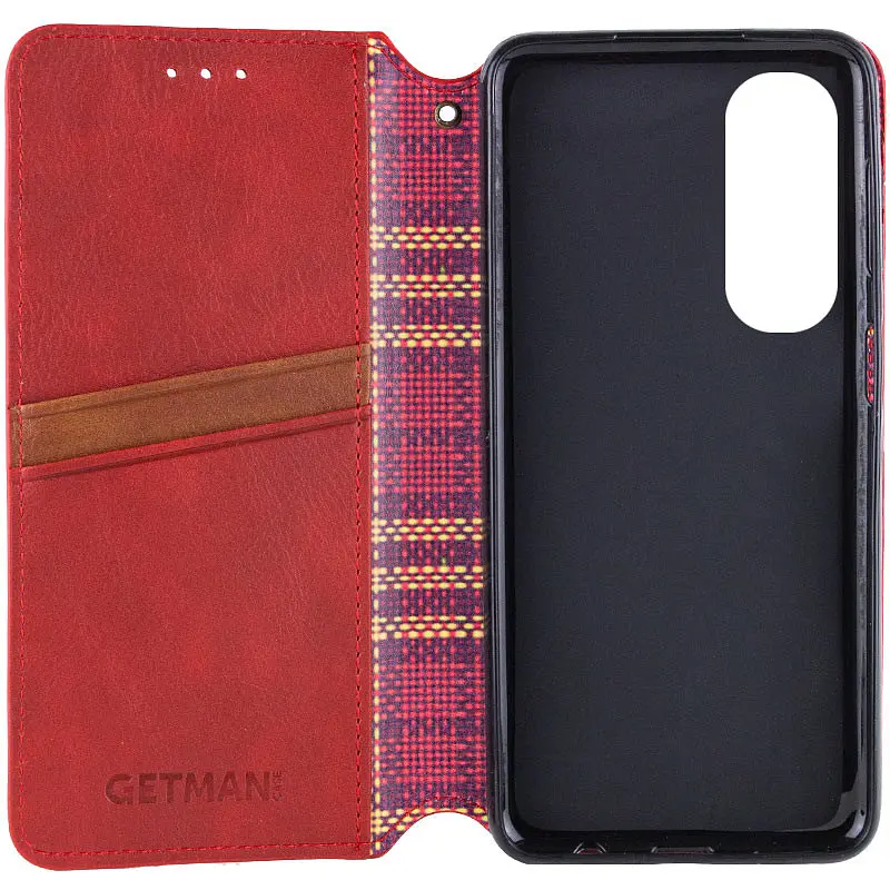 Шкіряний чохол-книжка GETMAN Cubic (PU) для Oppo A60 4G Червоний - фото 6