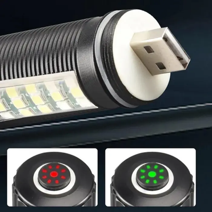 Ліхтар акумуляторний налобний ручний ЗУ USB zoom SY-2209-Р50+18SMD - фото 7