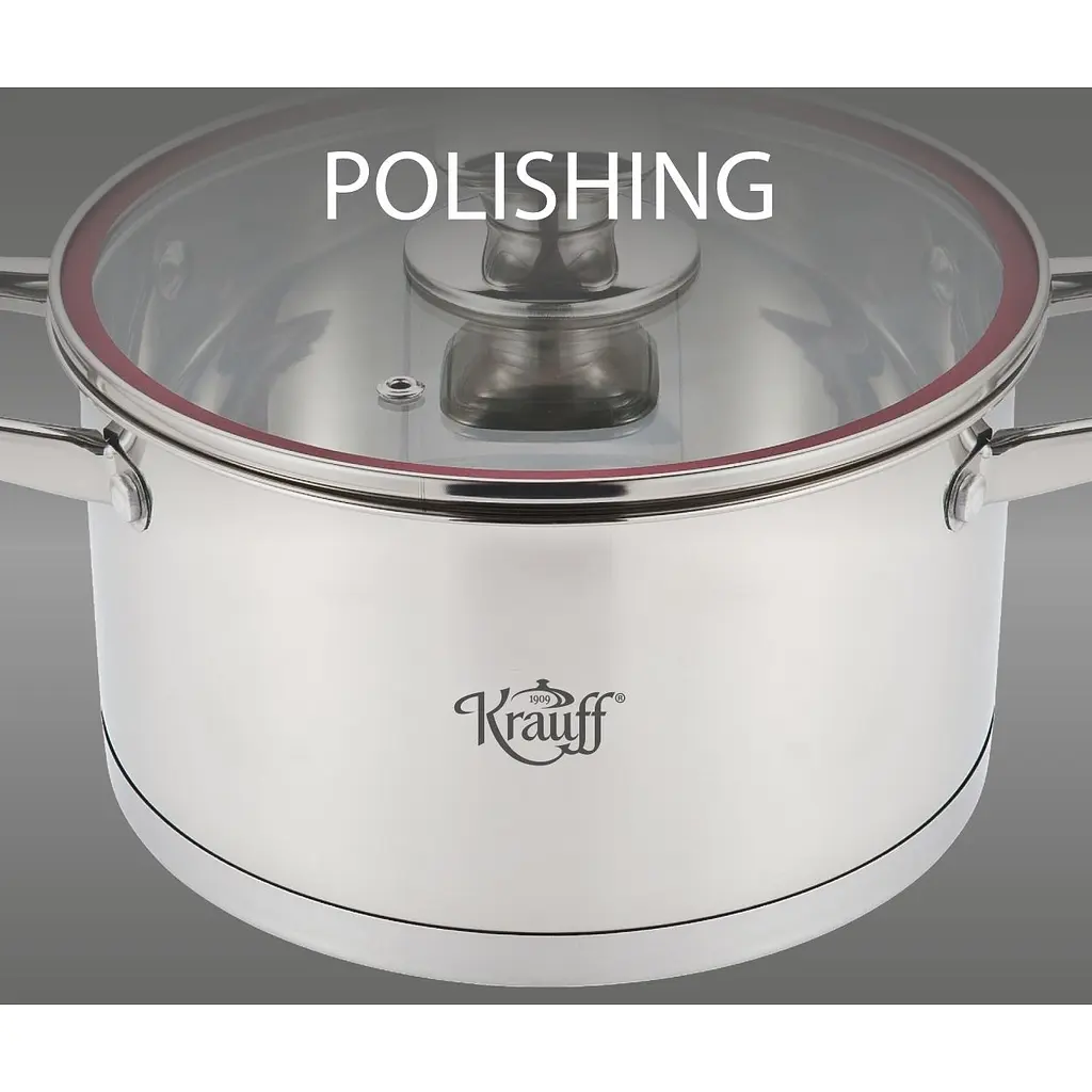 Ківш Krauff Prime Chef зі скляною кришкою 2 л  16 см (26-238-037) - фото 2