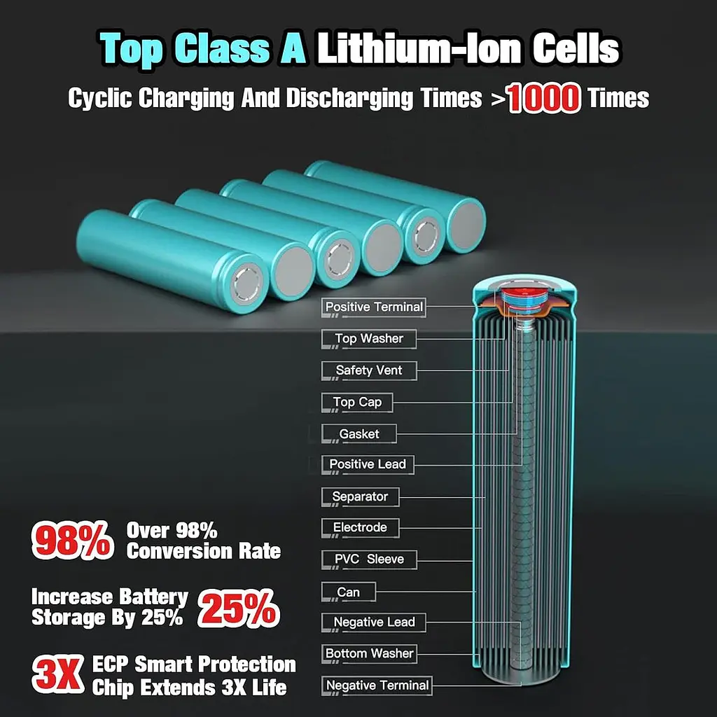 Акумулятор DSANKE 4000 мА·год типу B для Dyson DC34 Змінний акумулятор Акумулятор 22,2 В DC31 DC35 DC45 917083 - фото 3
