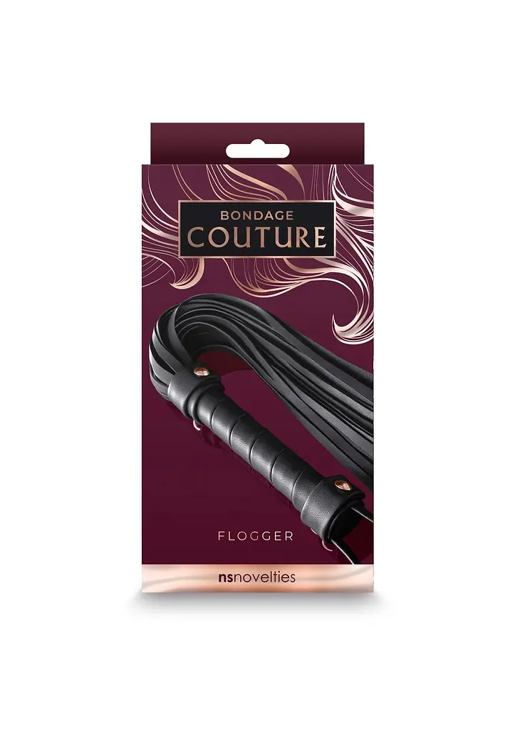 Флогер NS Novelties Bondage Couture 32 см черный - фото 3