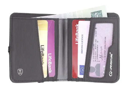 Кошелек Lifeventure Recycled RFID Compact Wallet Серый - фото 2