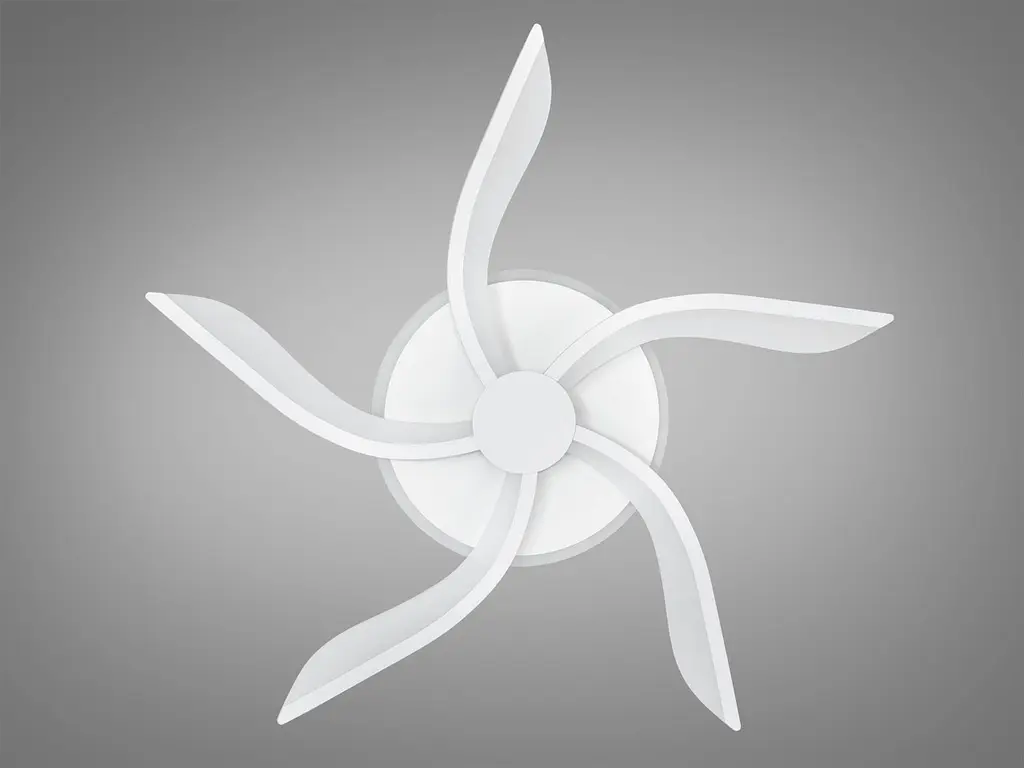Люстра стельова LED Diasha 2480/5WH, 53W, 3200K-6500K, білий метал, сучасний стиль для дому - фото 4