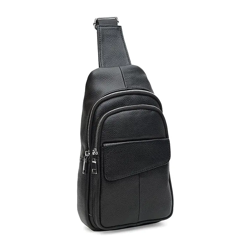 Чоловічий рюкзак шкіряний Keizer K13316bl-black