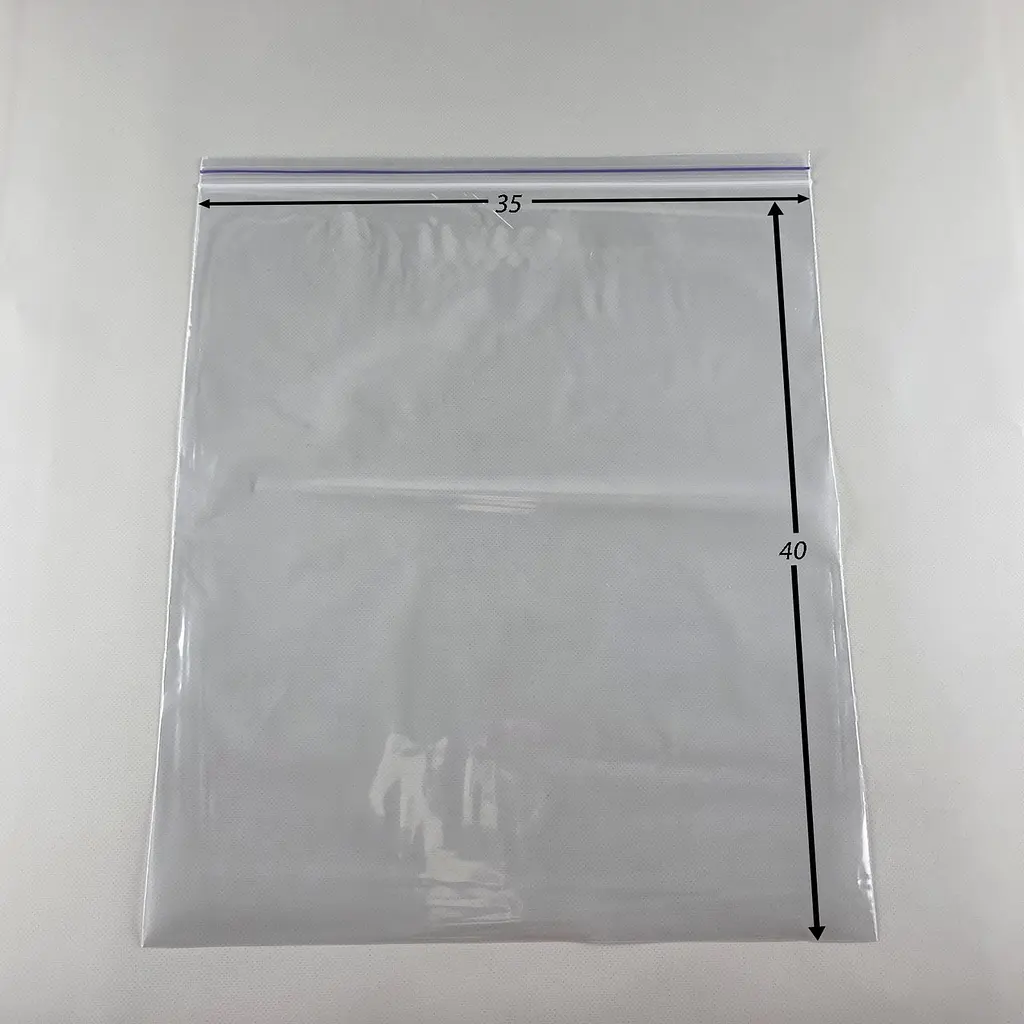 Пакети Zip-Lock прозорі 35x40 см, 100 шт, 50 мкм, поліетиленові пакети із застібкою - фото 2