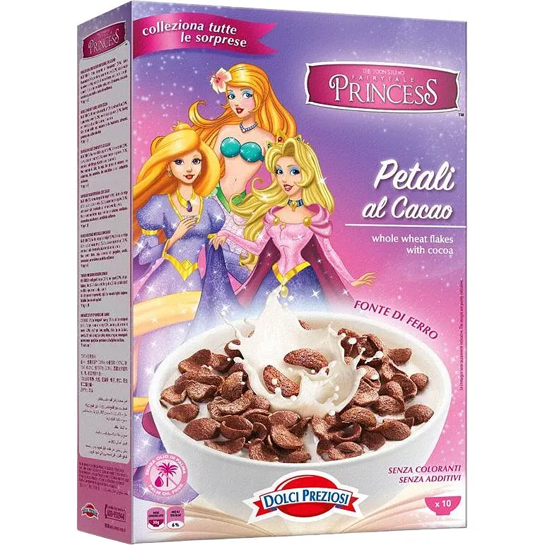 Сухой завтрак Dolci Preziosi Principesse цельнозерновые хлопья с какао 378 г - фото 2