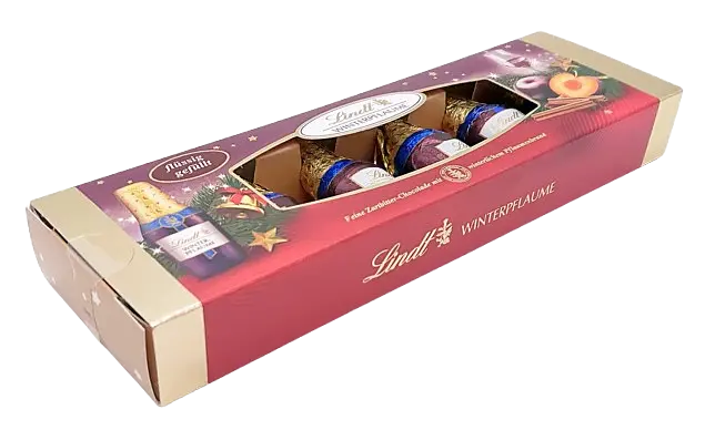Шоколадні цукерки з лікером Lindt Chocolate Winter Plum Bottle 131г - фото 3