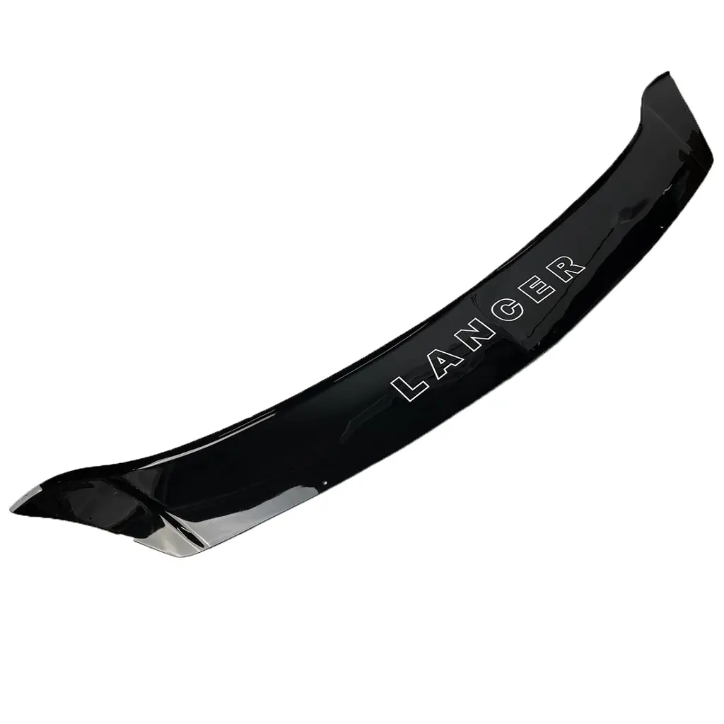 Дефлектор капоту мухобійка Mitsubishi Lancer IХ 2003-2007 (Коротка) Кріплення Пластини Voron Glass - фото 3