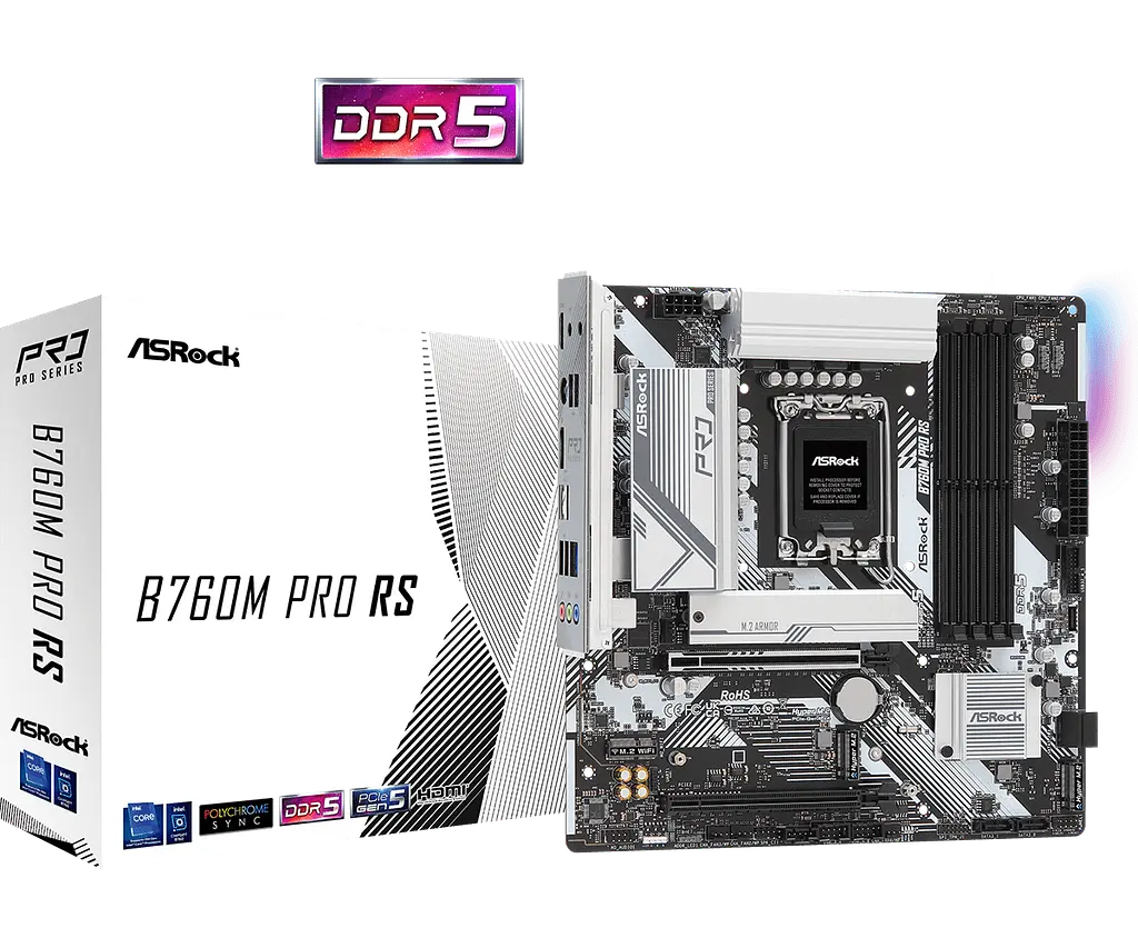 Материнська плата ASRock B760M Pro RS LGA 1700 (B760M Pro RS) - фото 3