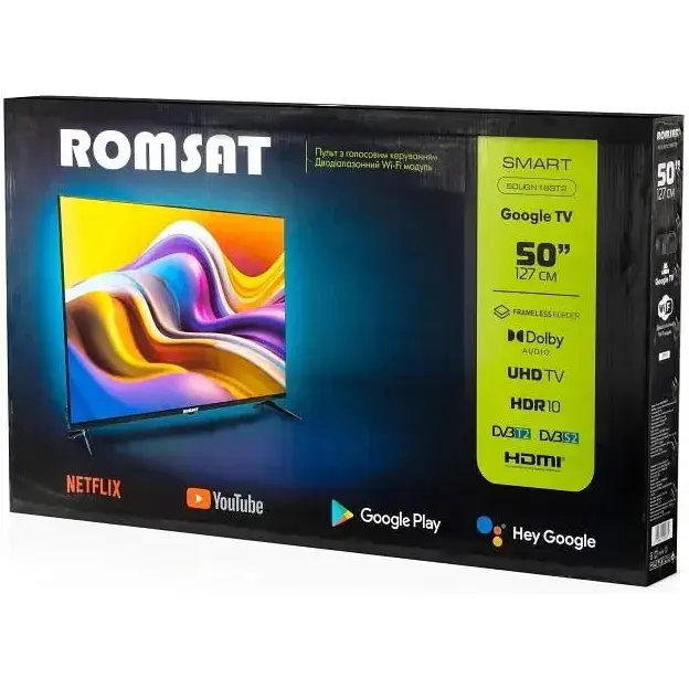 Телевізор Romsat 50UGN18ST2 Smart TV WiFi (Офіційний GOOGLE) - фото 15