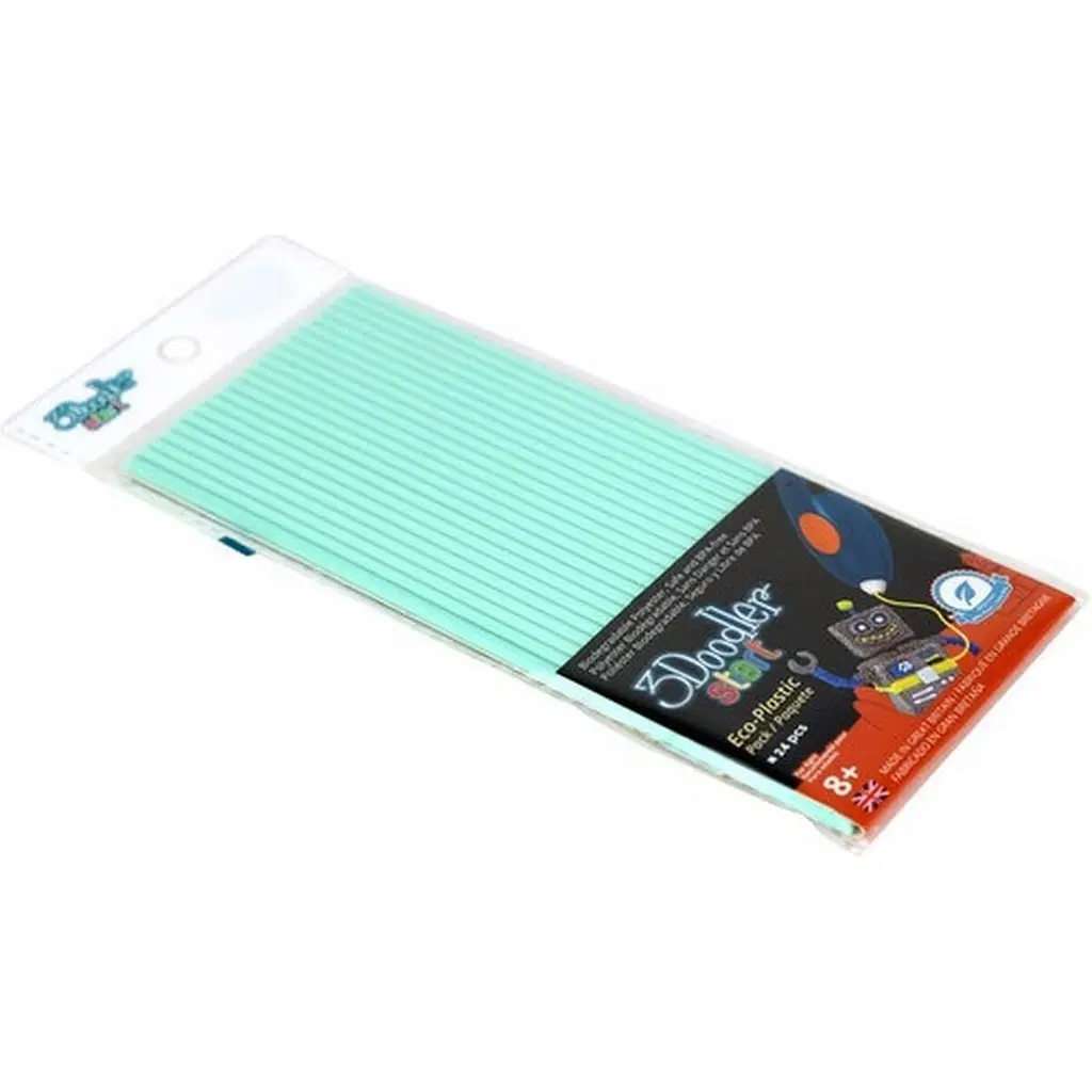 Набор стержней для 3D ручки 3Doodler Start 24 шт Мятный (3DS-ECO02-MINT-24) [113408] - фото 2