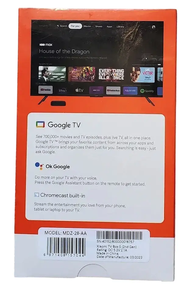 Приставка для цифрового ТВ Xiaomi Mi Box S 4K 2nd Gen MDZ-28-AA Smart TV 2/8Gb TV-box андроїд - фото 3