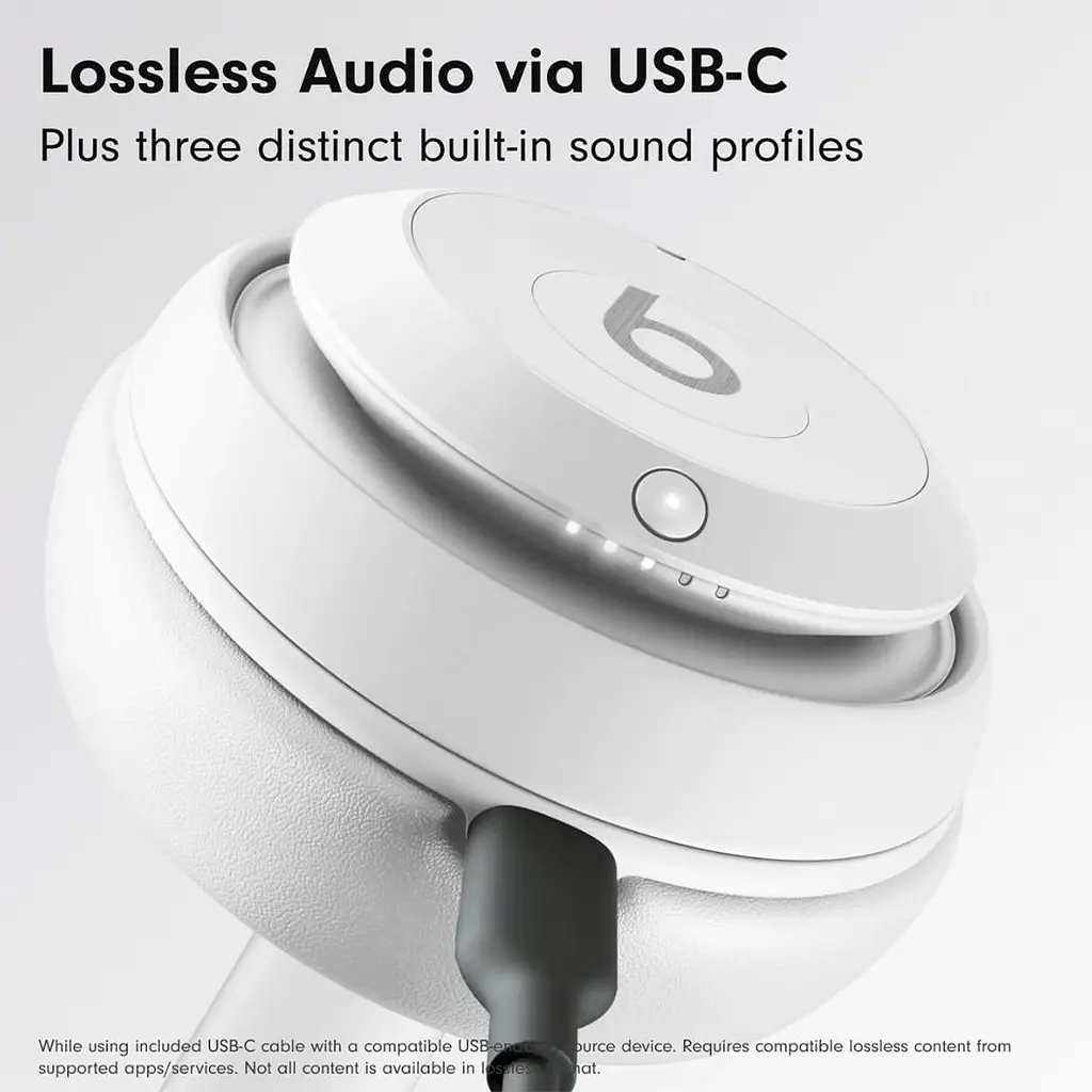 Наушники беспроводные Beats Studio Pro Matte White (MC2P4) стереогарнитура матовая белая - фото 3