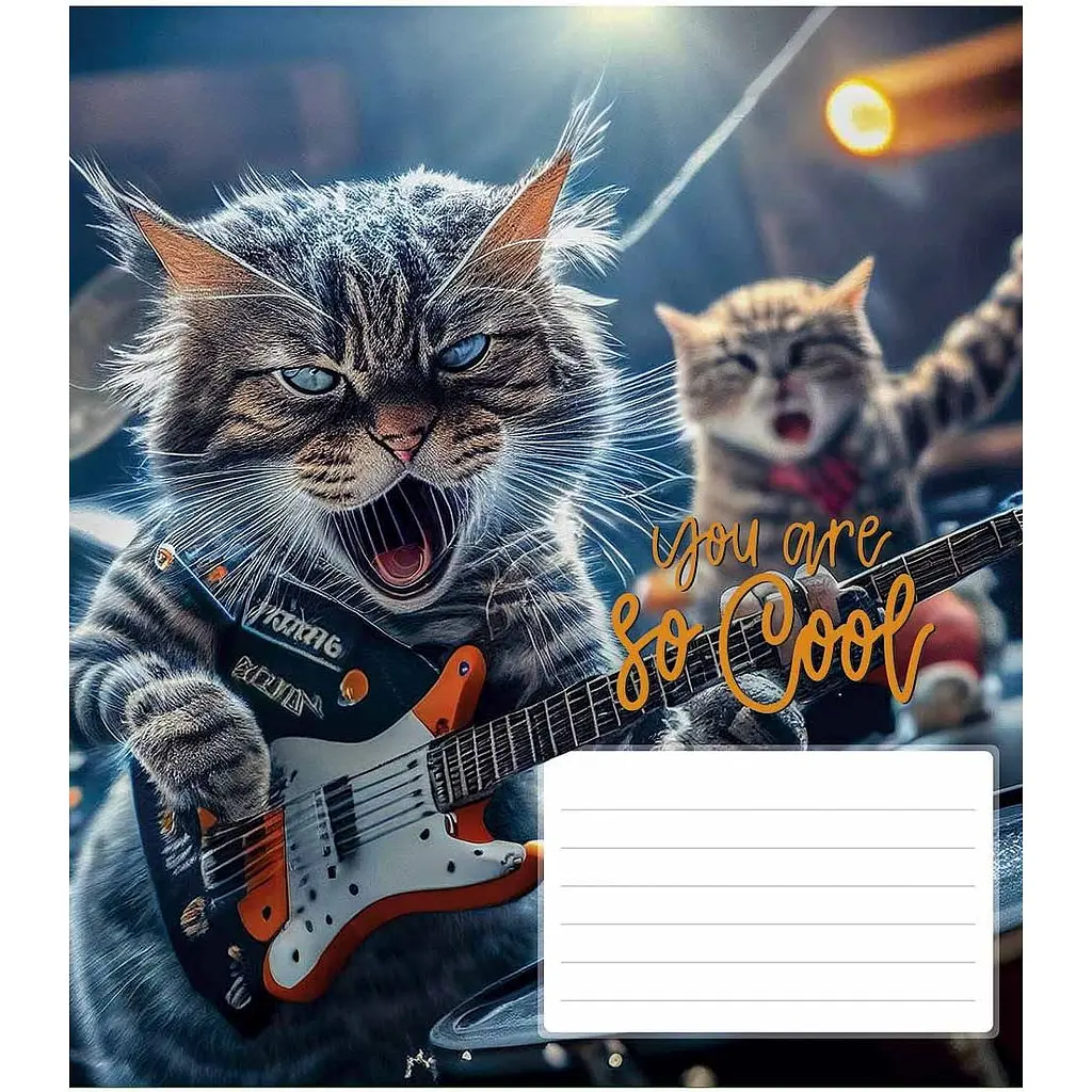 Зошит учнівський Школярик You are so cool, в клітинку, 12 аркушів, ВД-лак, 30шт. (012-3241K) - фото 5