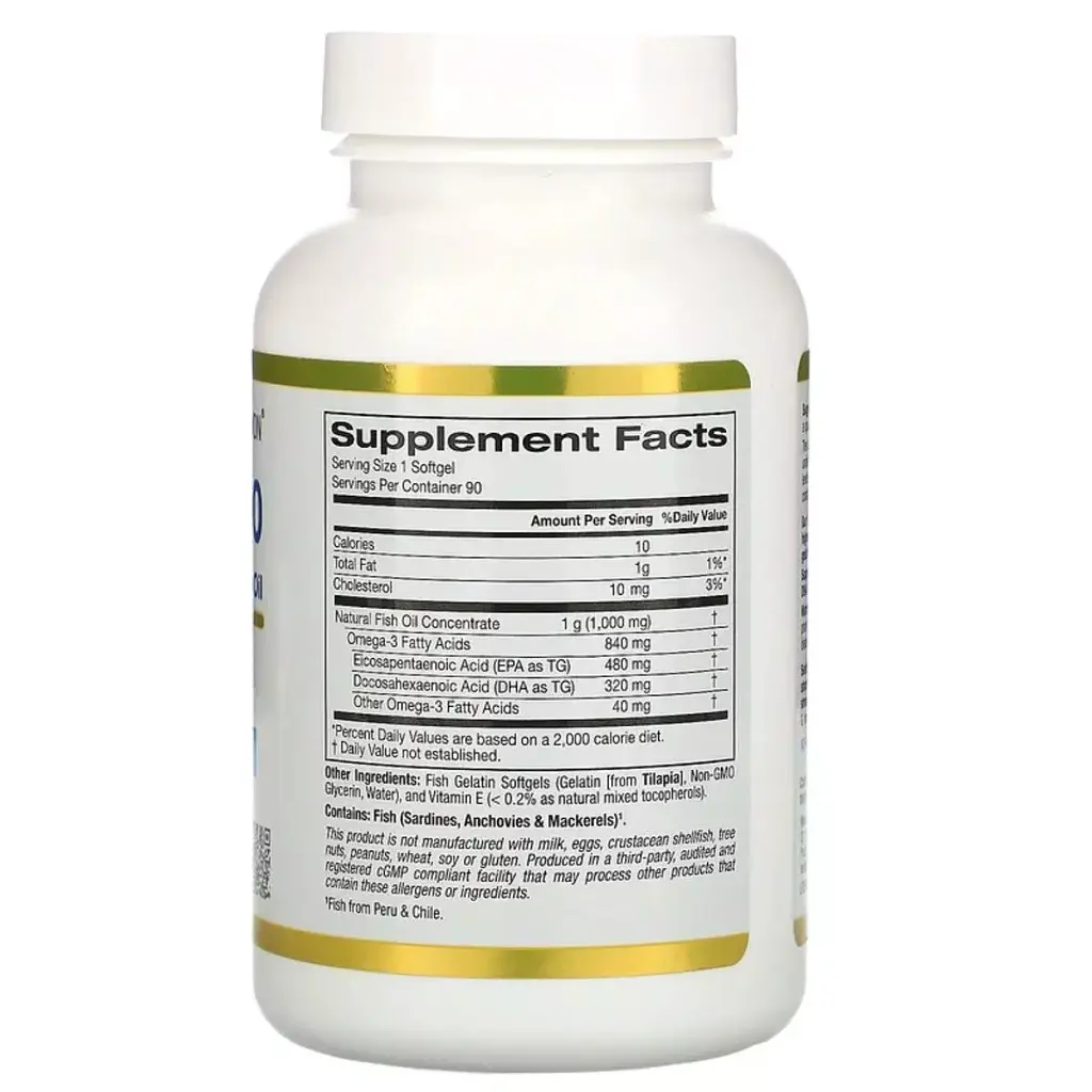 Риб'ячий жир California Gold Nutrition Омега 800 90 желатинових капсул - фото 2