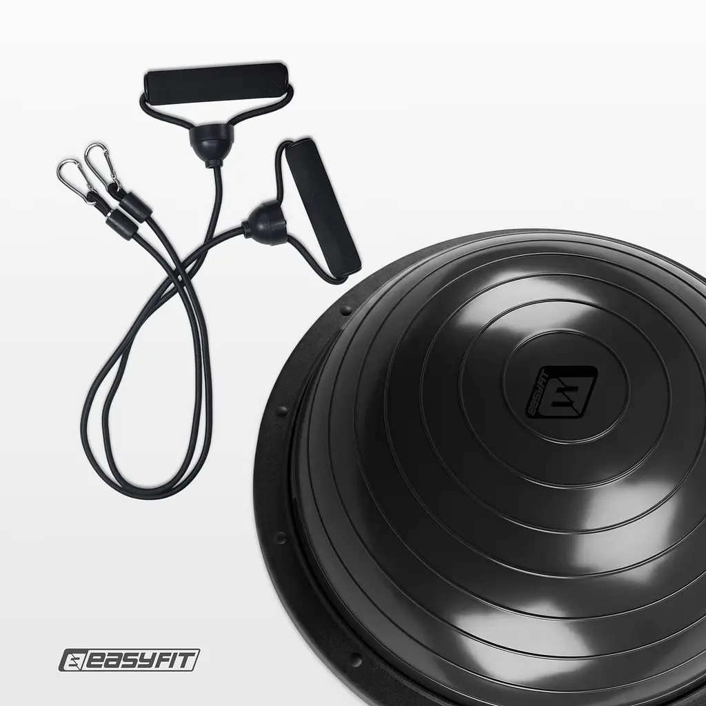 Балансувальна платформа EasyFit BOSU 60 см чорна - фото 2