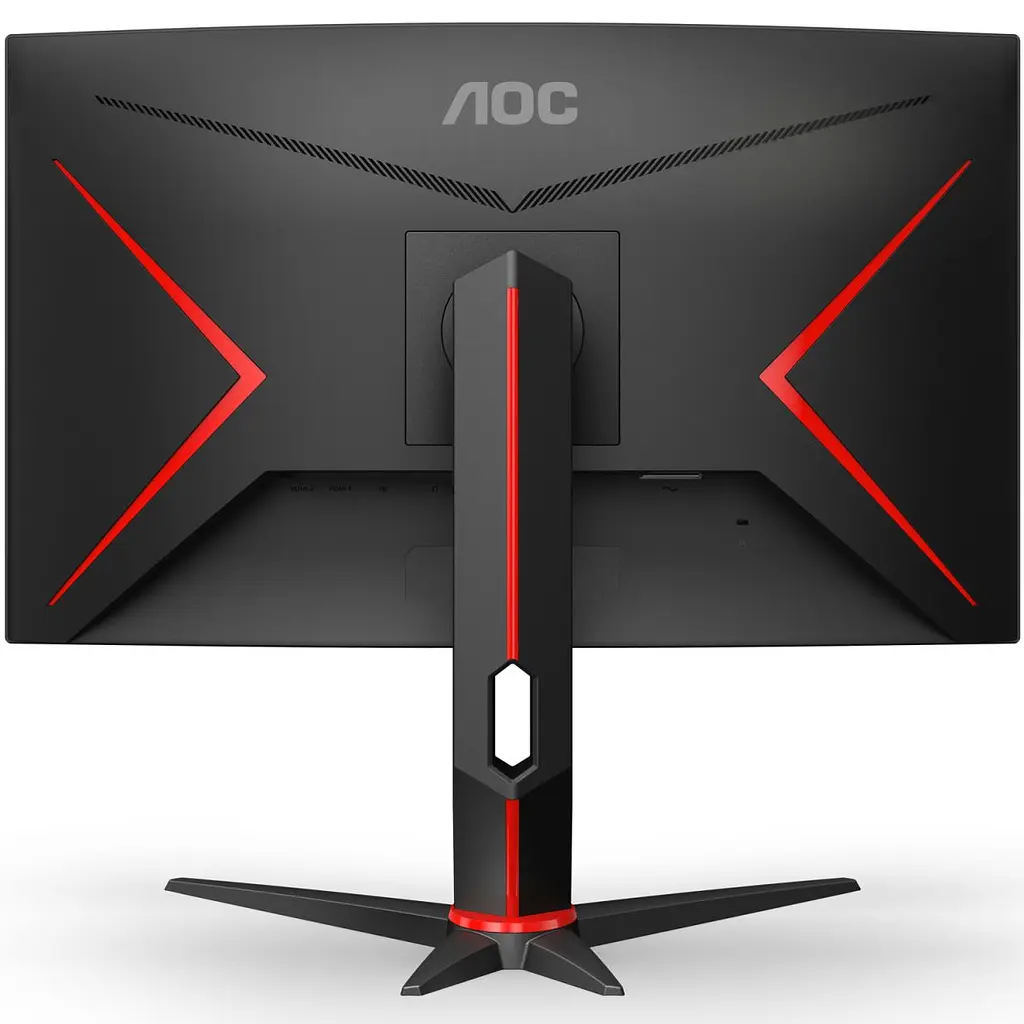 Монітор TFT 27" AOC C27G2Z3/BK, VA, 280Гц, 0,5ms, вигнутий, HDMIx2, DP, HAS, чорний з червоним (C27G2Z3/BK) - фото 4
