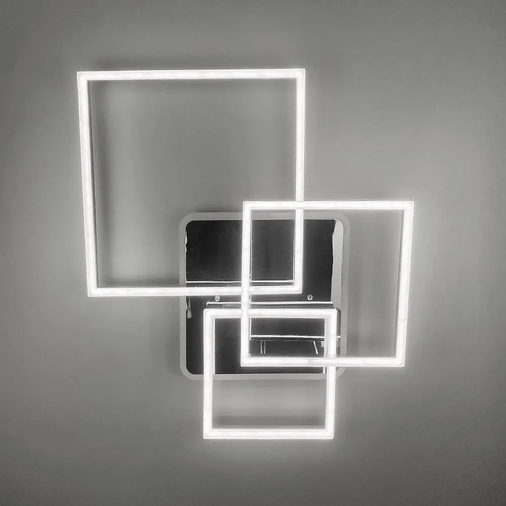 Светодиодная люстра Ideal Lux Frame в хромированном корпусе Ст. A 11017/3 RGB CH | Line F - фото 4