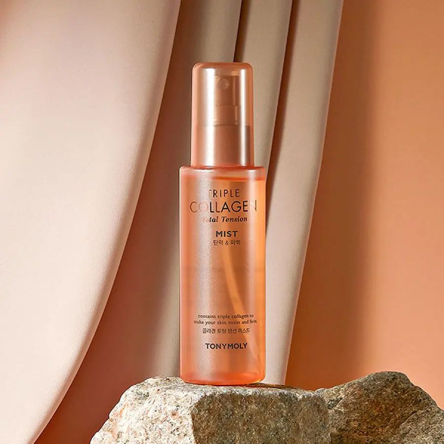 Мист для лица Tony Moly Triple Collagen Total Tension Mist питательный с коллагеном 110 мл - фото 3