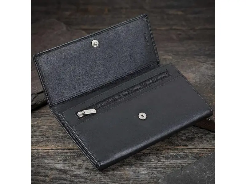 Жіночий гаманець натуральна шкіра Cortina 5048 nero Чорний 17,5x10x2,5 см TONY PEROTTI acs0032618 - фото 4