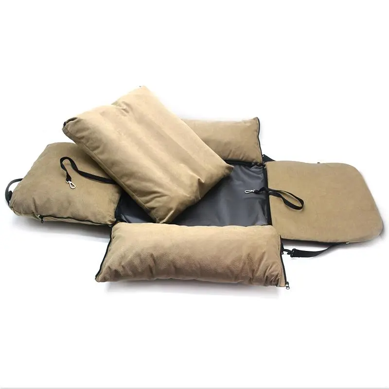 Автокрісло сумка-переноска лежак Zoo-hunt Бліць для котів та малих порід собак 50х60х42 см бежева - фото 4