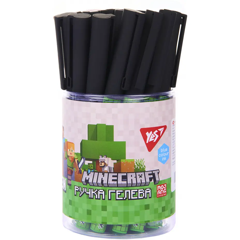 Ручка гелева Yes Minecraft,Boom 0,5 мм синя (420464) - фото 3