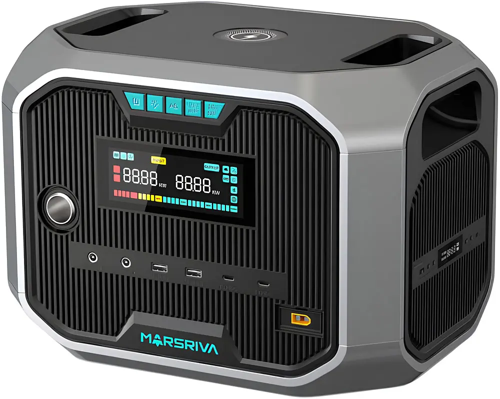 Зарядна станція Marsriva MP12 (1310 Вт/г) 1200W UPS, MPPT, LiFePO4, BT Speaker/FM/Mic, Wir.Charg.15W - фото 2