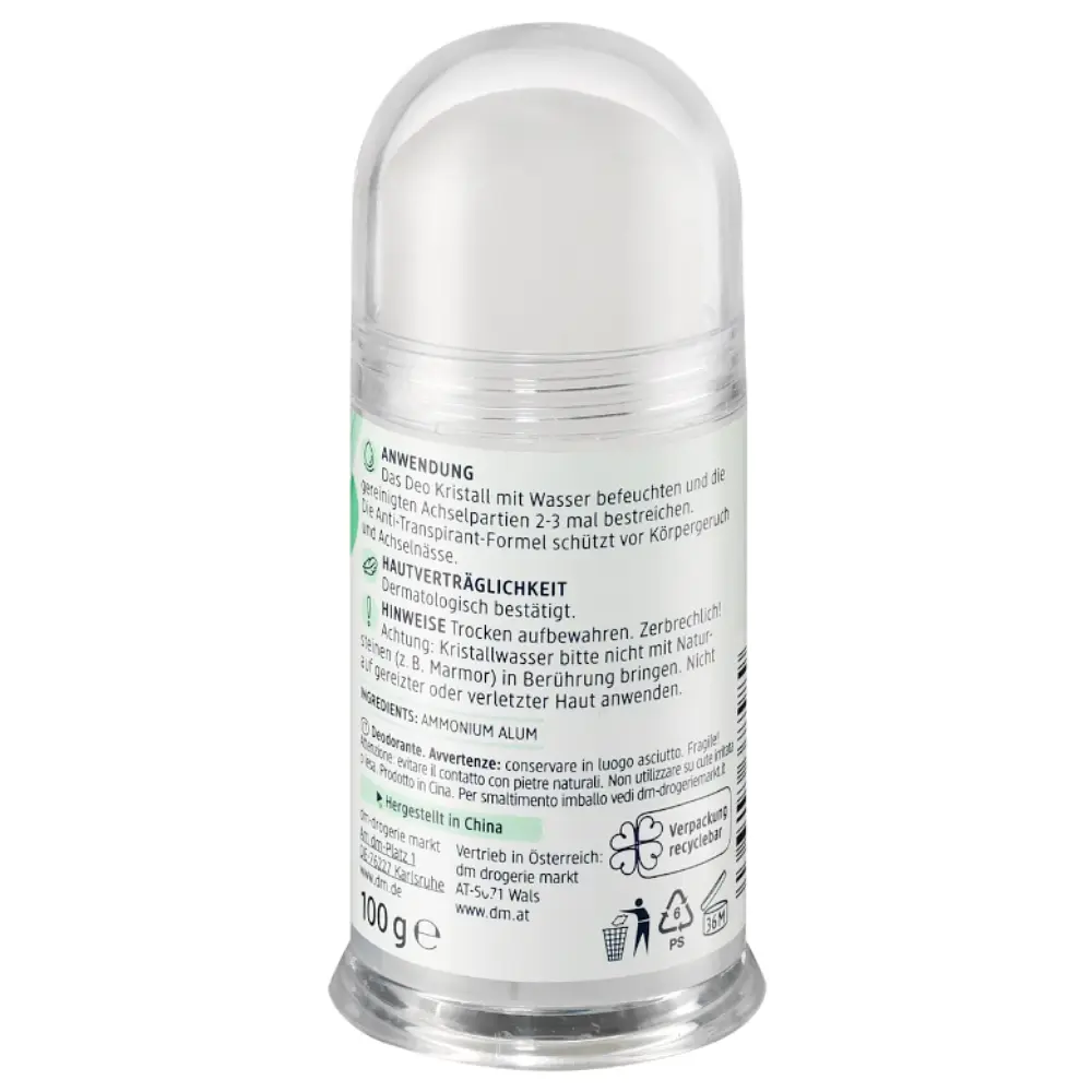 Дезодорант-антиперспірант кристал Balea Kristall Deo Stick Antitranspirant, 100 г - фото 2
