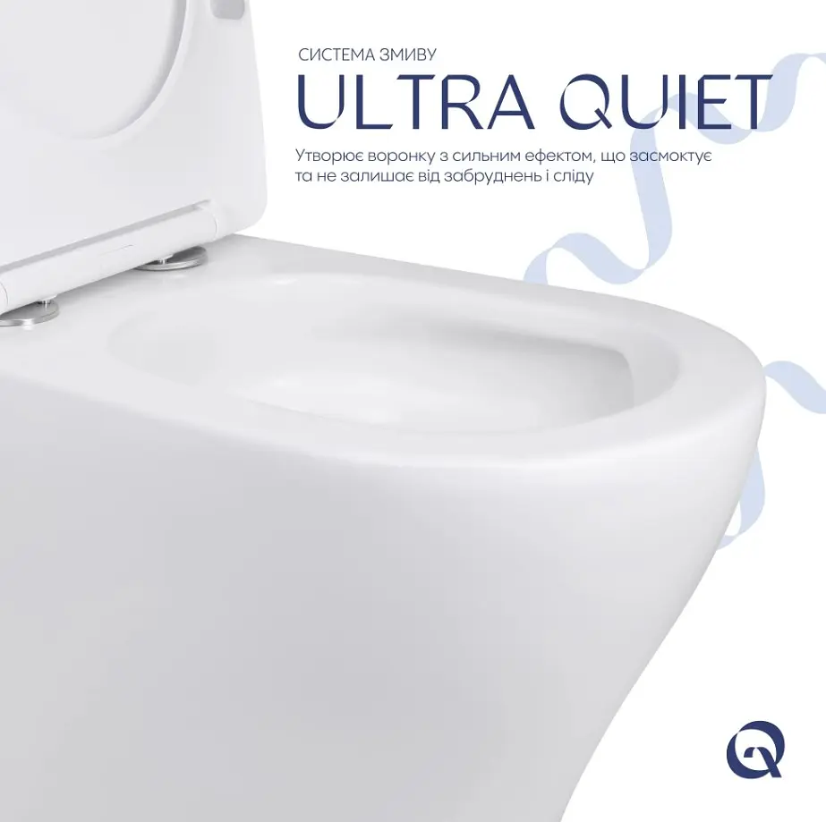 Унітаз підлоговий Qtap Virgo Ultra Quiet з сидінням Slim Duroplast/ Soft-close/ Quick Release QT18226092AW - фото 4