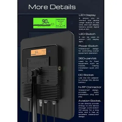 Підсилювач сигналу для дрона ALIENTECH DEIMOX 915MHz 1.2G 2.4G 5.2G 5.8G VM (DMX-09122450DSB/EU) - фото 4
