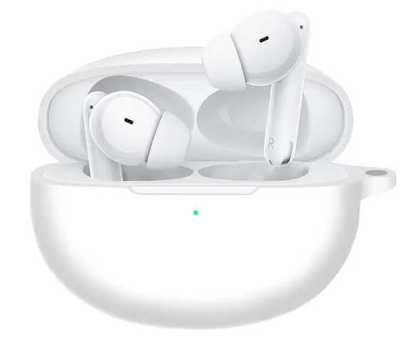Чехол-накладка DK Silicone Candy Friendly с карабином для Oppo Enco Free 2 / 2i (white) - фото 3
