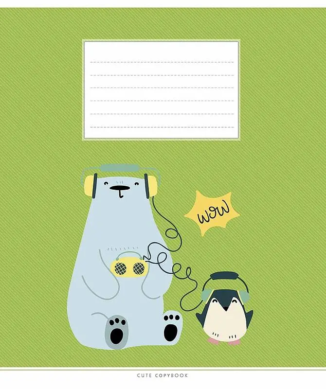 Зошит загальний Школярик Cute copybook у лінію 18 аркушів 25 шт. (018-3212L) - фото 4
