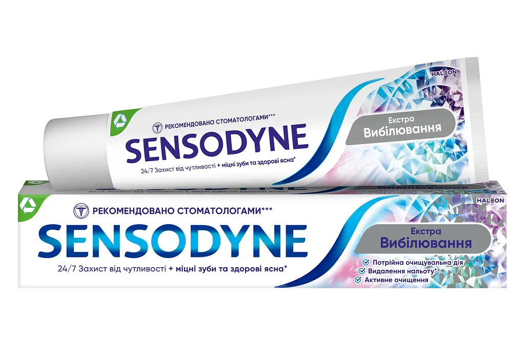 Уцінка. Зубна паста Sensodyne Екстра відбілювання 75 мл