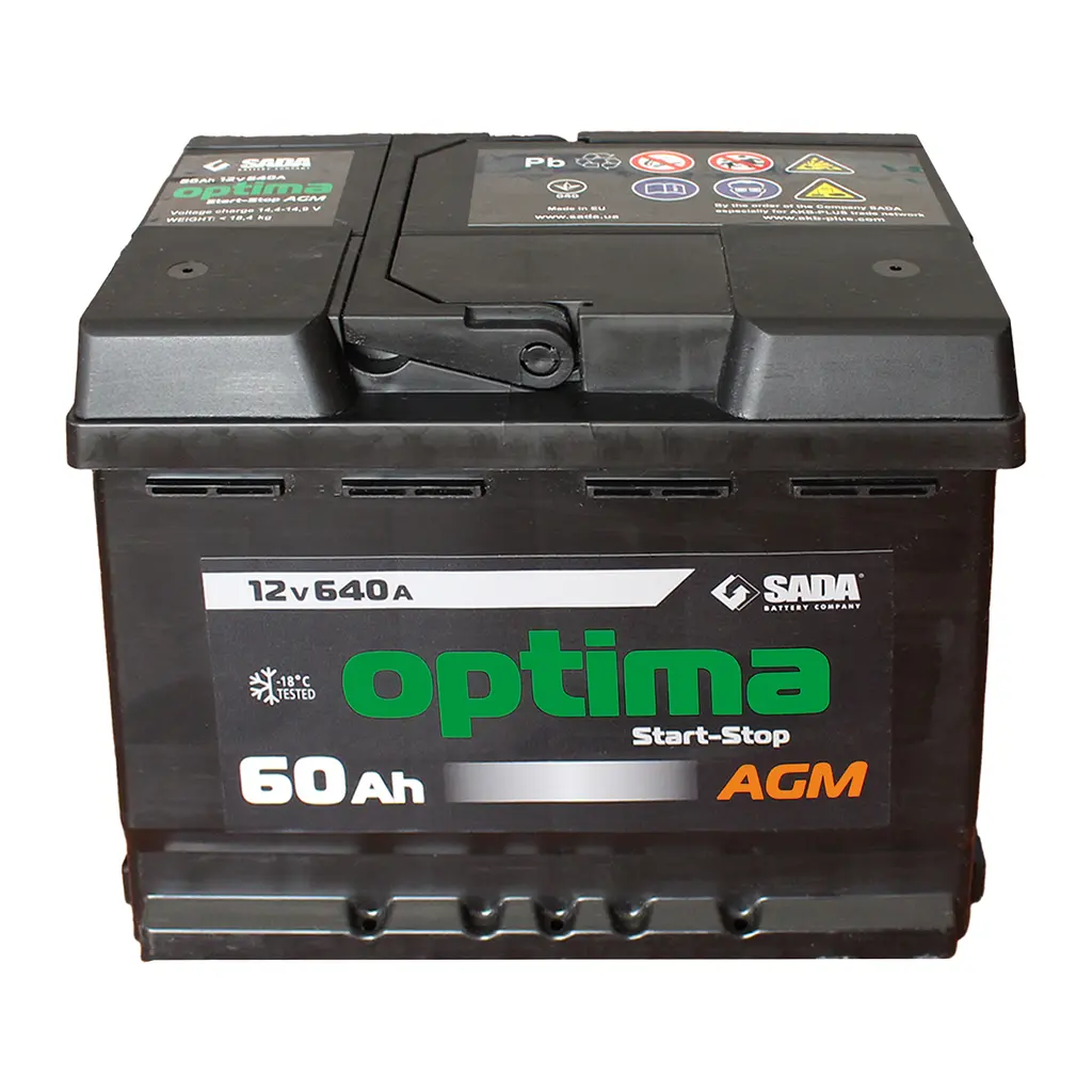 Автомобильный аккумулятор Optima AGM 6СТ-60 12В 60Ач 640А - фото 2