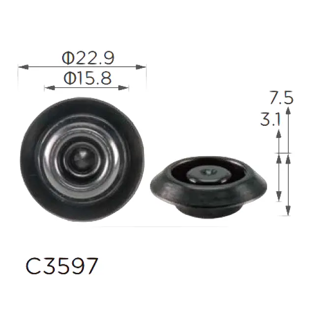 Заглушки дверей Honda 95551-15000 (C3597)
