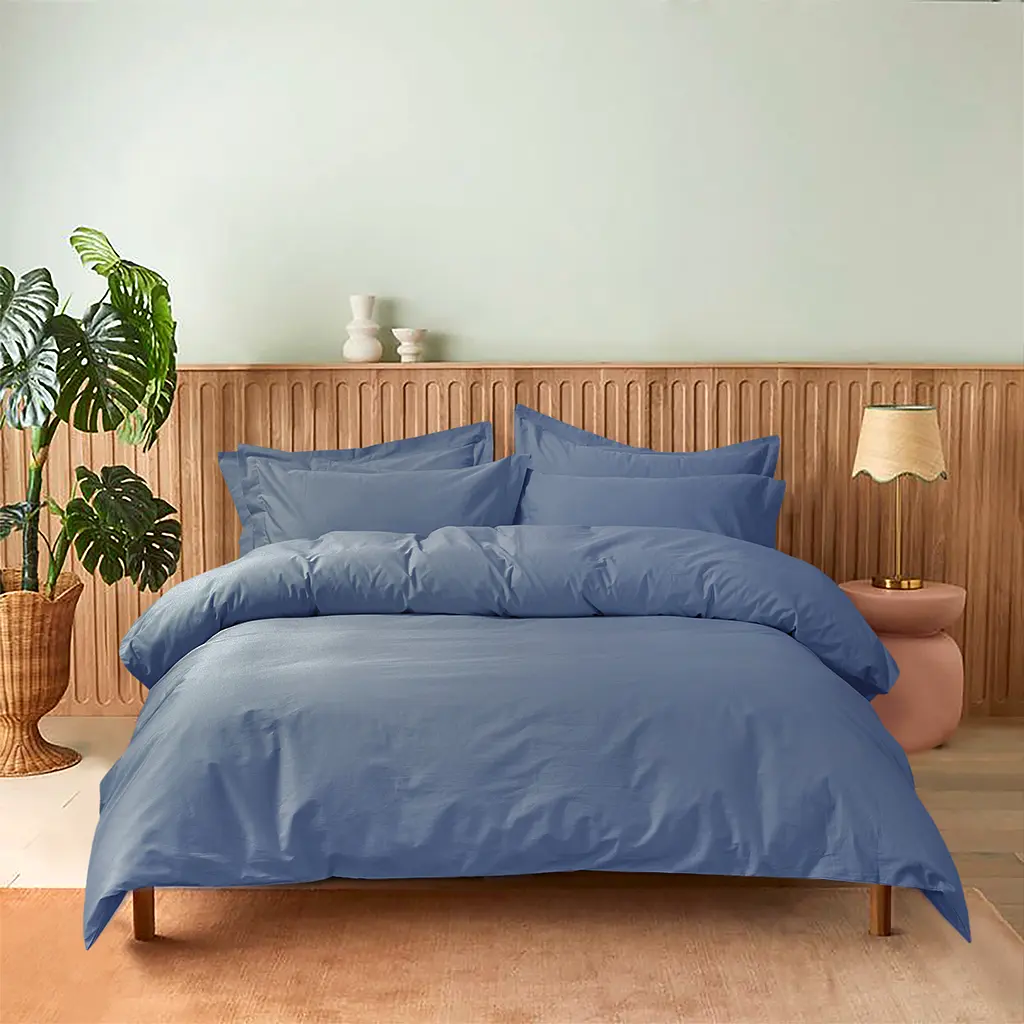 Постельное белье Lotus Home - Rebeca индиго евро - фото 2