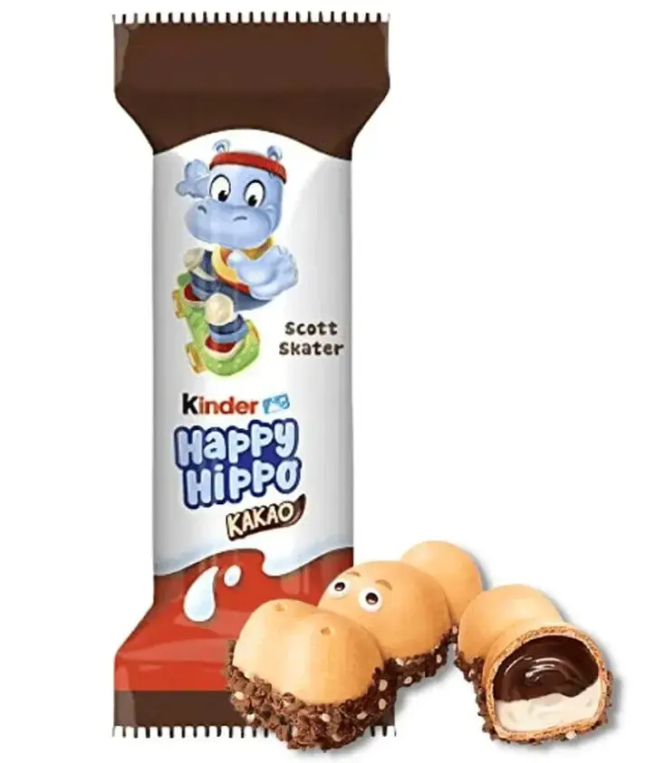 Батончик Kinder Happy Hippo (Какао) коробка 5 шт по 20,7 г - фото 2