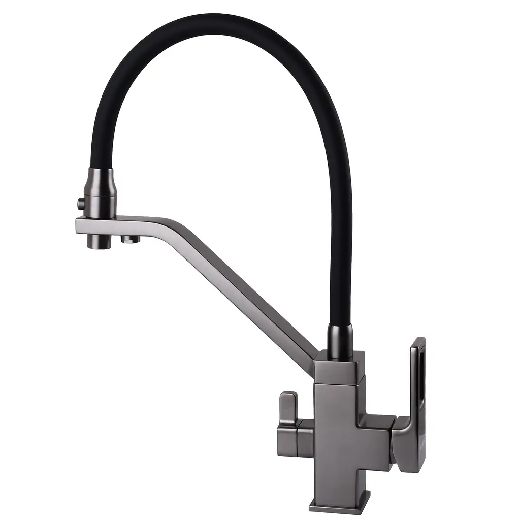 Смеситель для кухни под осмос Globus Lux Lazer GLLR-0900-11-01 Графит - фото 4