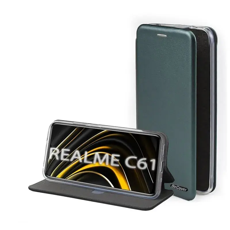 Чохол до мобільного телефона BeCover Exclusive Realme C61 Dark Green (712554) - фото 6