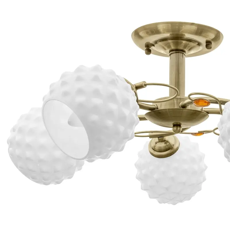 Люстра потолочная Brille в спальню E27 60W BZ (LK-576C/5) - фото 6