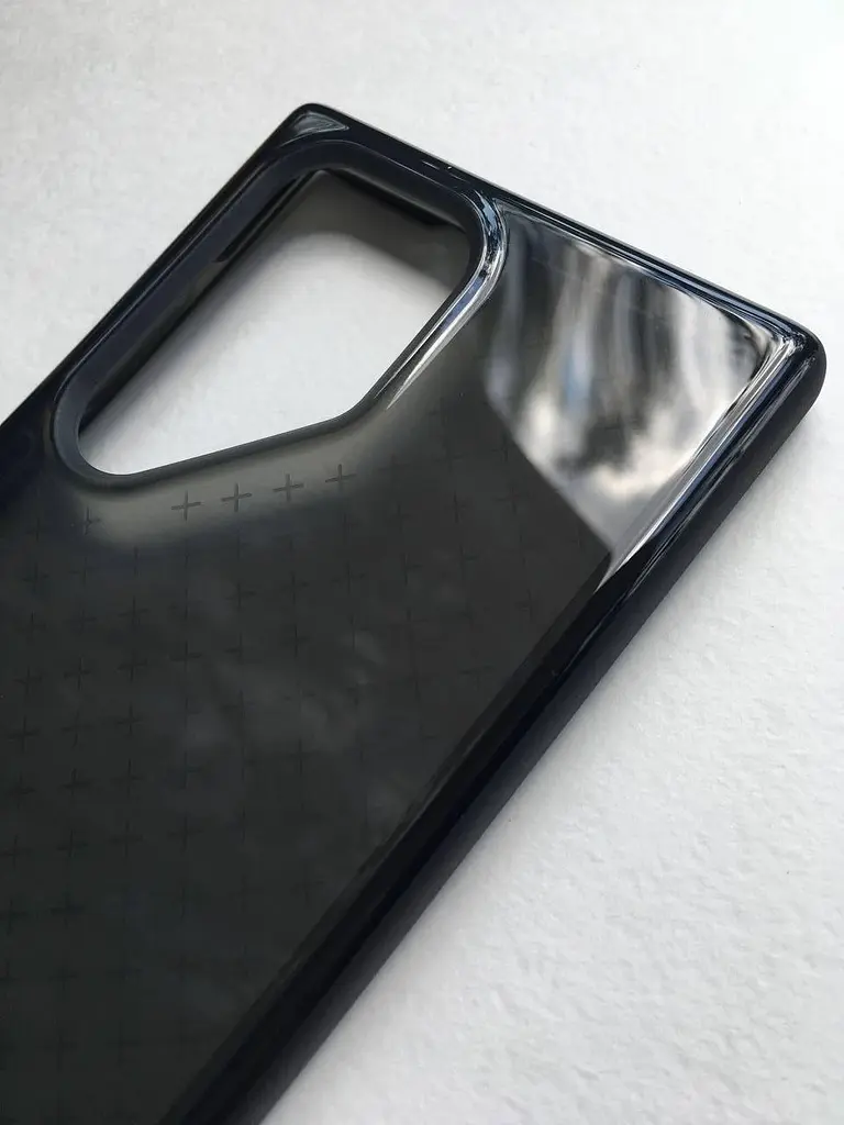 Оригінальний силіконовий чохол для Samsung Galaxy S23 Ultra Tech21 Evo Check Black (S918) Протиударний - фото 7